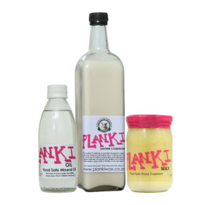 250ml Planki Wax | 250 ml Planki Oil | 1L Planki Leather Conditioner